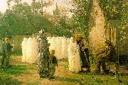 Jules Breton The Communicants Sweden oil painting reproduction